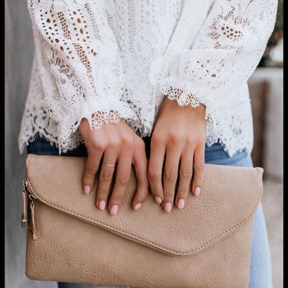 White Lace Long Sleeve Blouse - Picture 4 of 4